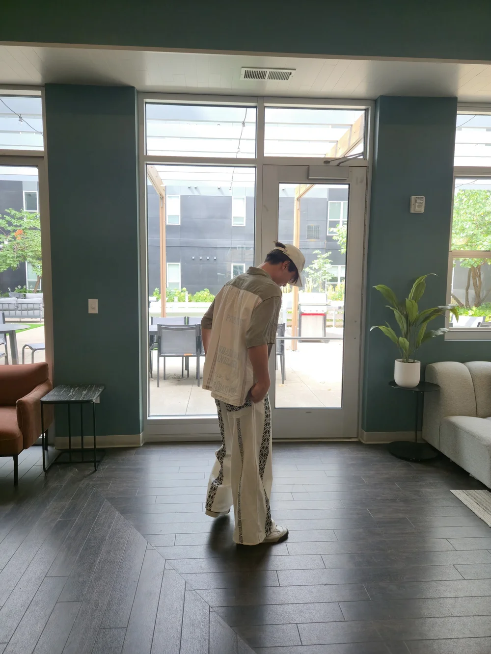 Custom Upscaled straight wide leg pants